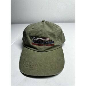 American Cruise Lines Cap Hat Adult Adjustable Green Cotton Port & Company